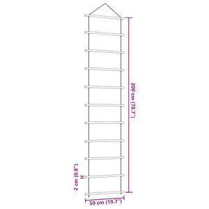 Διακόσμηση τοίχου σε σχήμα σκάλας 50x200 cm Φυσικό κλαδί