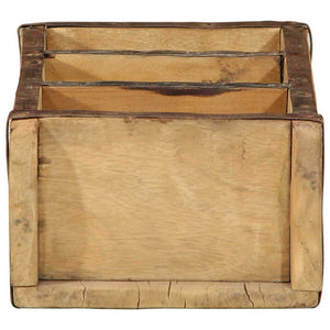 Δίσκος 4 pcs Καφέ 30 x 14 x 9 εκ Στερεό Ανακτηθέν Ξύλο - Pakobazaar