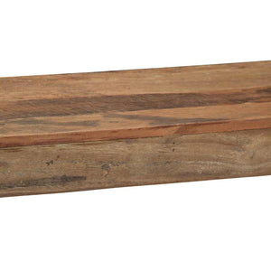 End Table Καφέ 110 x 35 x 76 εκ. Στερεό Ανακτηθέν Ξύλο