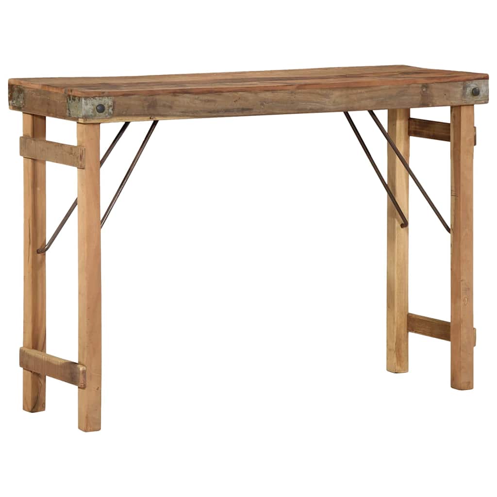 End Table Καφέ 110 x 35 x 76 εκ. Στερεό Ανακτηθέν Ξύλο - Pakobazaar