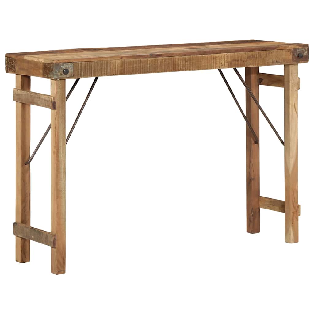 End Table Καφέ 110 x 35 x 76 εκ. Στερεό Ανακτηθέν Ξύλο - Pakobazaar