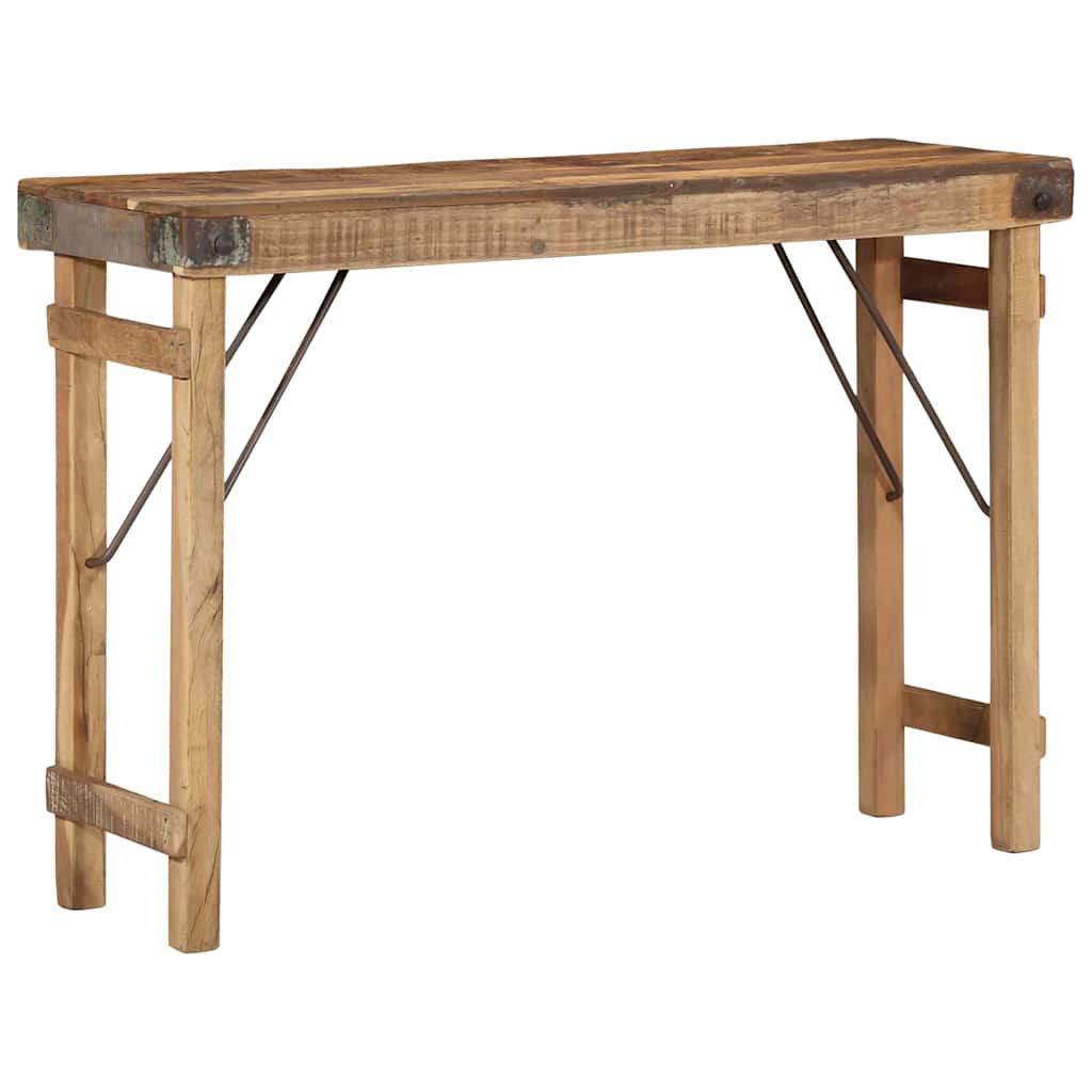 End Table Καφέ 110 x 35 x 76 εκ. Στερεό Ανακτηθέν Ξύλο - Pakobazaar