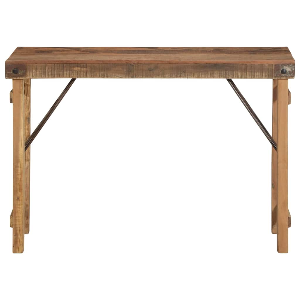End Table Καφέ 110 x 35 x 76 εκ. Στερεό Ανακτηθέν Ξύλο - Pakobazaar