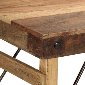 Τραπεζαρία Καφέ 110 x 55 x 76 cm Μασίφ ανακυκλωμένο ξύλο - Pakobazaar
