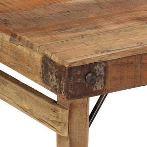 Τραπεζάκι σαλονιού Καφέ 110 x 55 x 40 cm Στερεό Ανακτηθέν Ξύλο