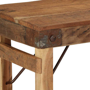 παγκάκι Φυσικό 110 x 35 x 46 cm Ανακτημένο Παλιό Ξύλο