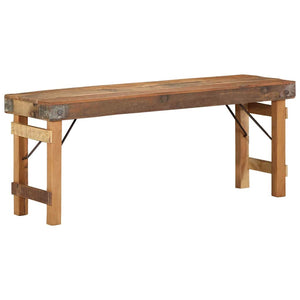 παγκάκι Φυσικό 110 x 35 x 46 cm Ανακτημένο Παλιό Ξύλο