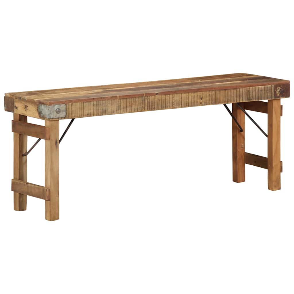 παγκάκι Φυσικό 110 x 35 x 46 cm Ανακτημένο Παλιό Ξύλο
