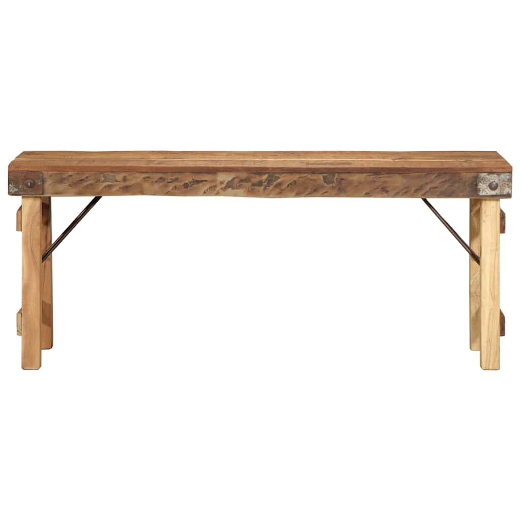 παγκάκι Φυσικό 110 x 35 x 46 cm Ανακτημένο Παλιό Ξύλο