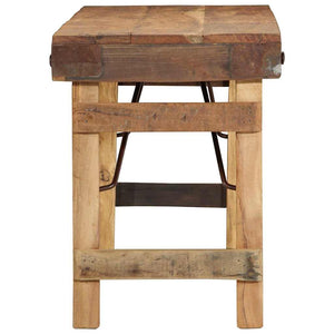 παγκάκι Φυσικό 110 x 35 x 46 cm Ανακτημένο Παλιό Ξύλο