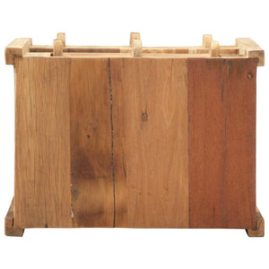 End Table με συρτάρι Καφέ 43 x 32 x 46 εκ Στερεό Ανακτηθέν Ξύλο