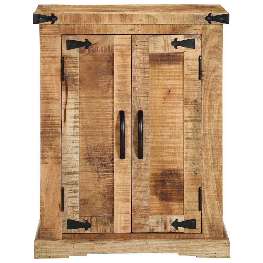 Πλαϊνό γραφείο Καφέ 55 x 35 x 70 cm ακατέργαστο ξύλο μάνγκο - Pakobazaar