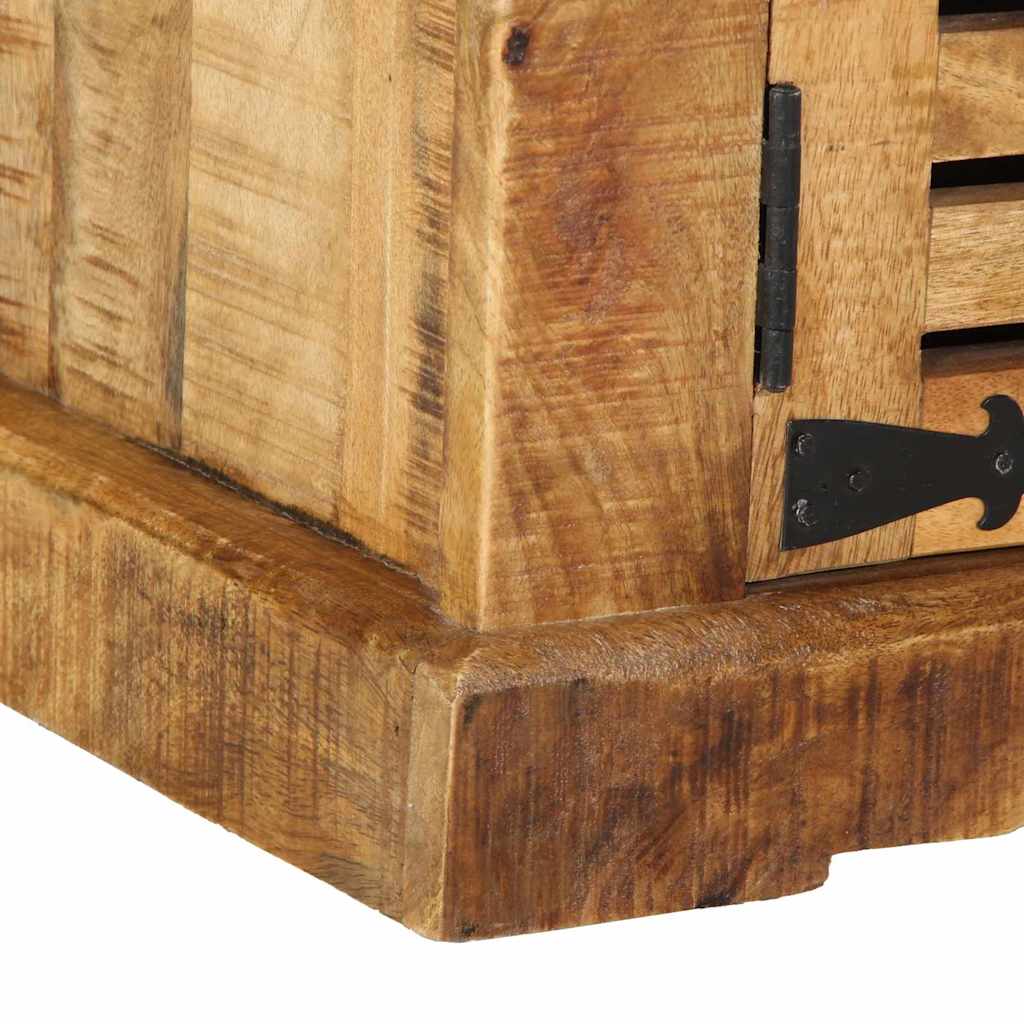 Ντουλάπα Παπουτσιών Καφέ 110 x 38 x 45 cm Στερεό ξύλο μάνγκο