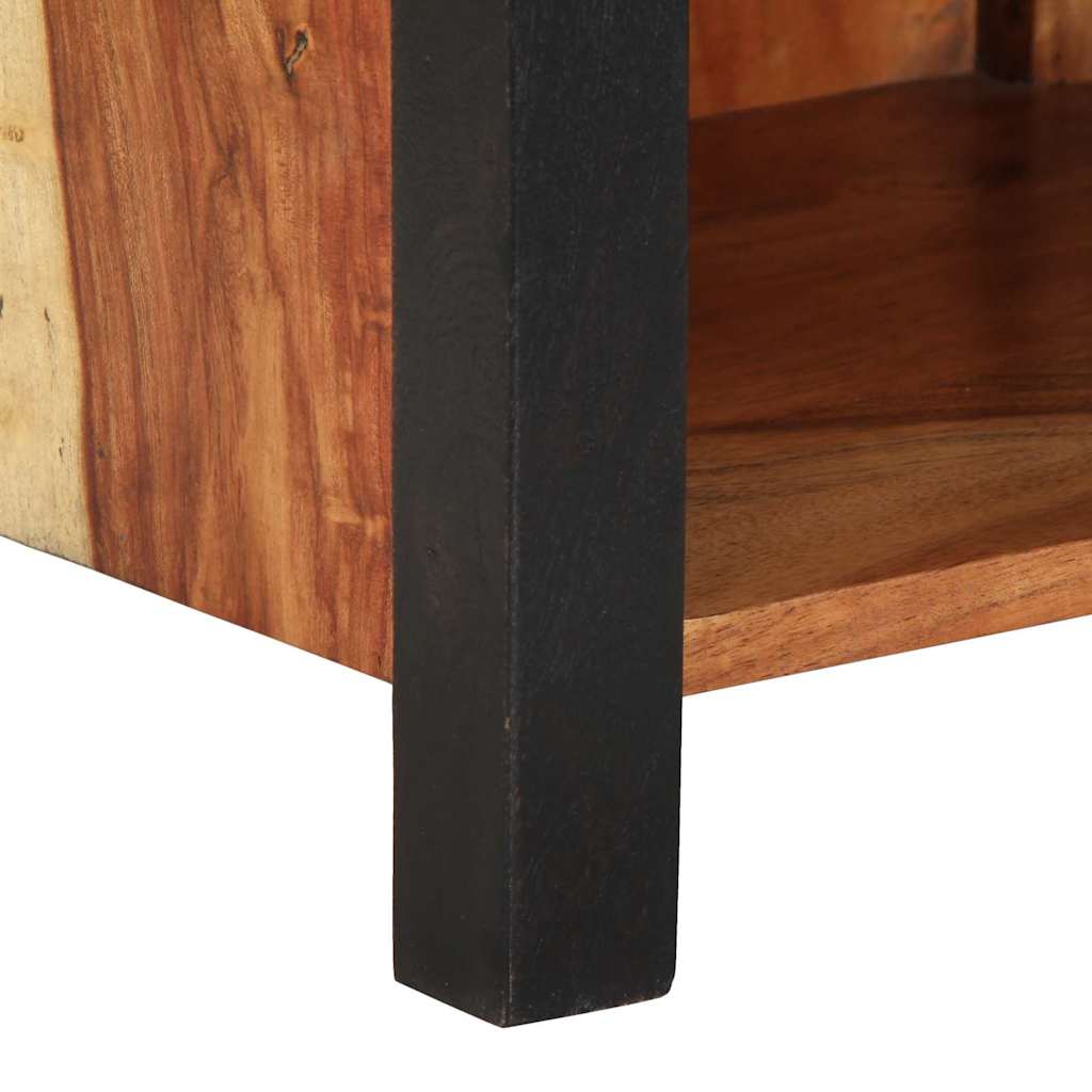 Κομοδίνο Καφέ 40 x 35 x 50 εκ. Στερεό Ξύλο Ακακίας