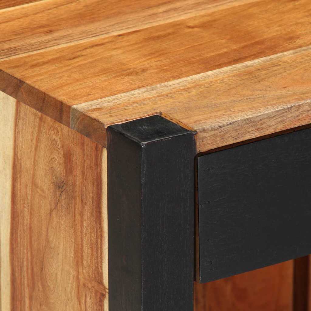 Κομοδίνο 2 pcs Καφέ 40 x 35 x 50 εκ. Στερεό Ξύλο Ακακίας