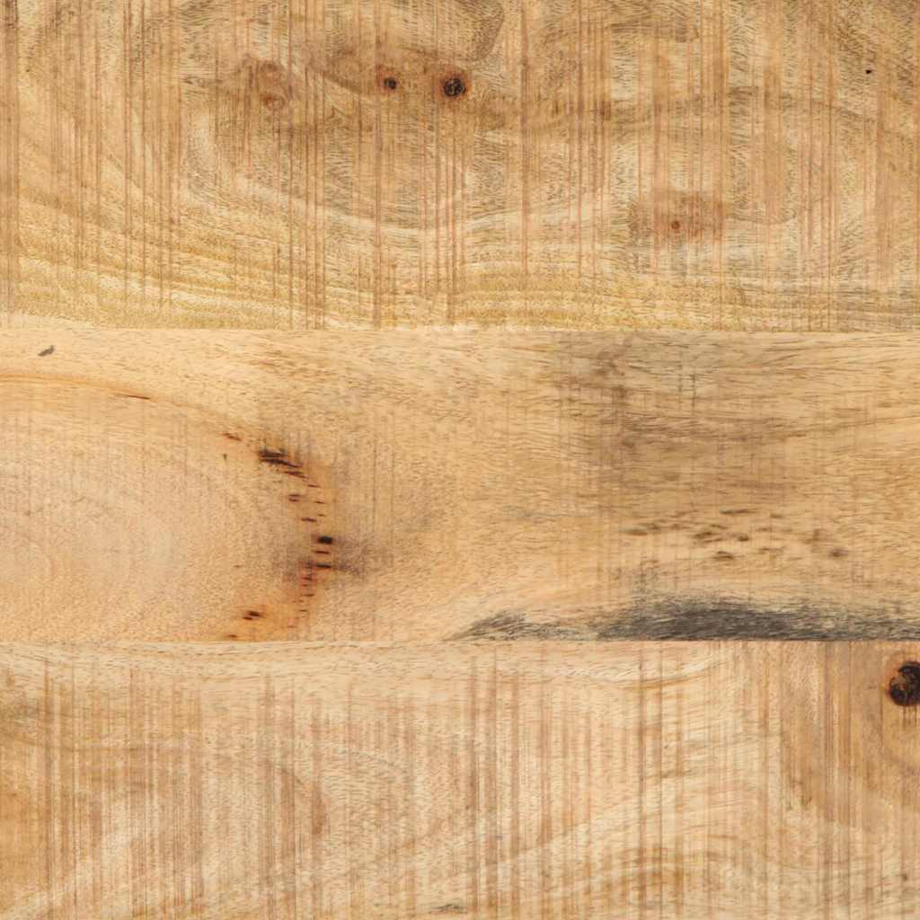 Κομοδίνο Καφέ και Μαύρο 40 x 35 x 50 εκ. Στερεό ξύλο μάνγκο