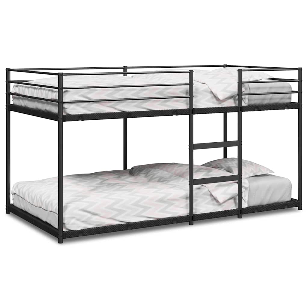 Κουκέτα χωρίς στρώμα Μαύρο 75x190 cm Ατσάλι - Pakobazaar