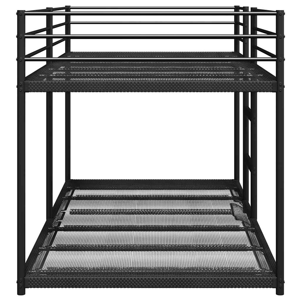 Κουκέτα χωρίς στρώμα Μαύρο 75x190 cm Ατσάλι - Pakobazaar