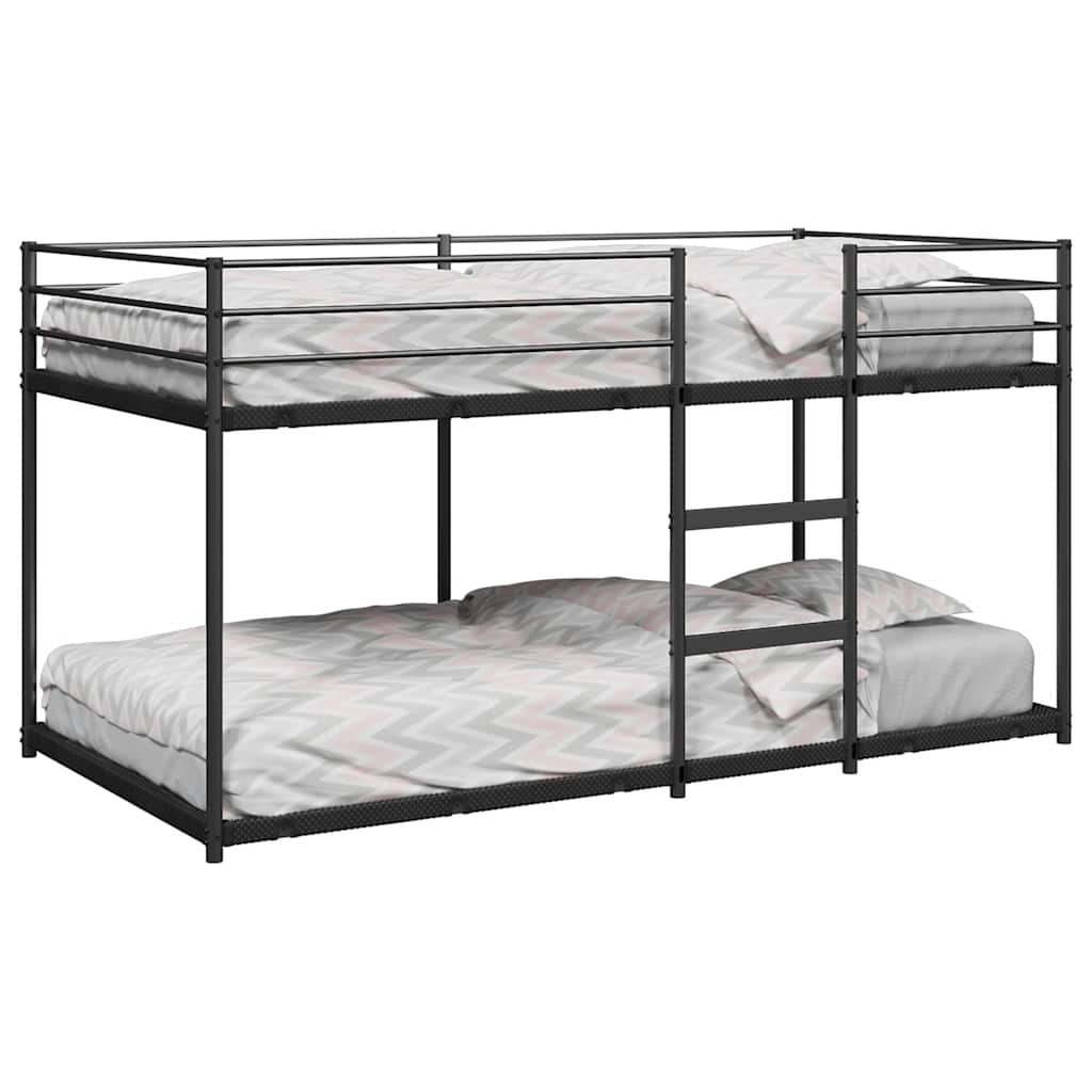 Κουκέτα χωρίς στρώμα Μαύρο 75x190 cm Ατσάλι - Pakobazaar