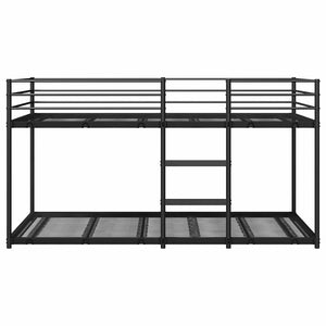 Κουκέτα χωρίς στρώμα Μαύρο 100x190 cm Ατσάλι