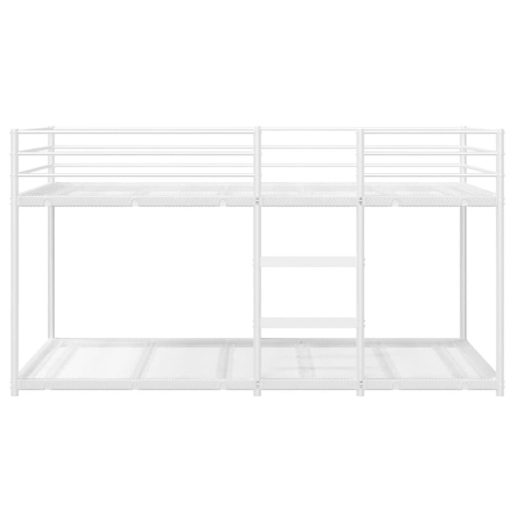 Κουκέτα χωρίς στρώμα Λευκό 100x190 cm Ατσάλι