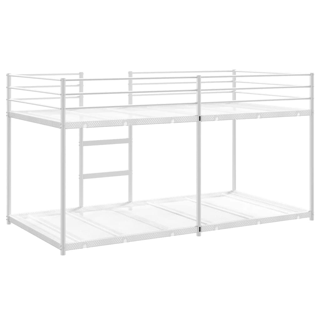Κουκέτα χωρίς στρώμα Λευκό 100x190 cm Ατσάλι