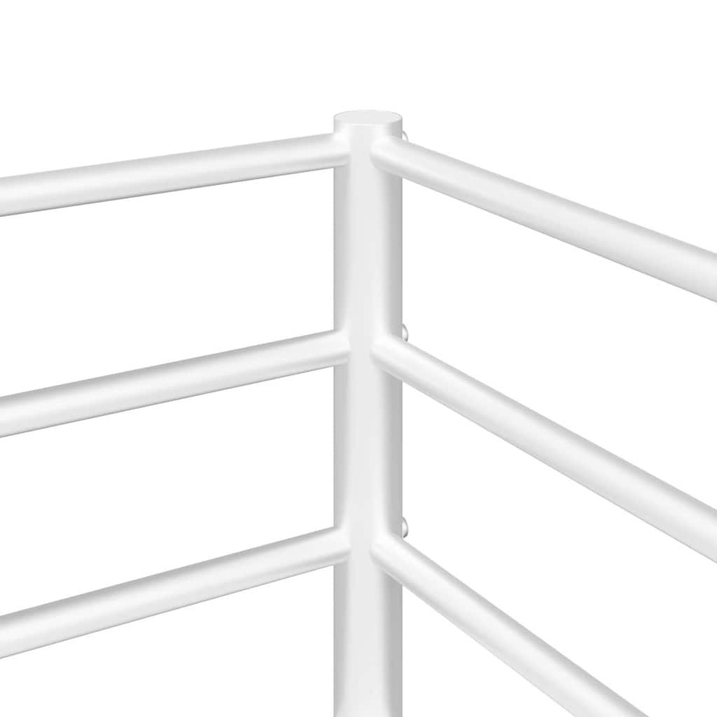 Κουκέτα χωρίς στρώμα Λευκό 100x200 cm Ατσάλι - Pakobazaar