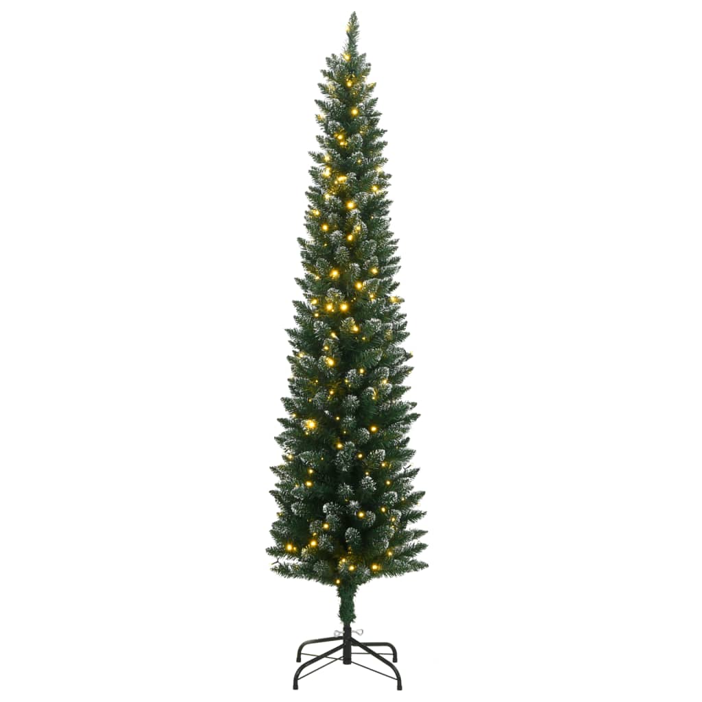 Χριστουγεννιάτικο Δέντρο Τεχνητό Slim με 150 LED 120 εκ.