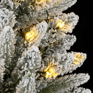 Χριστουγεννιάτικο Δέντρο Τεχνητό με 300 LED και Χιόνι 180 εκ.