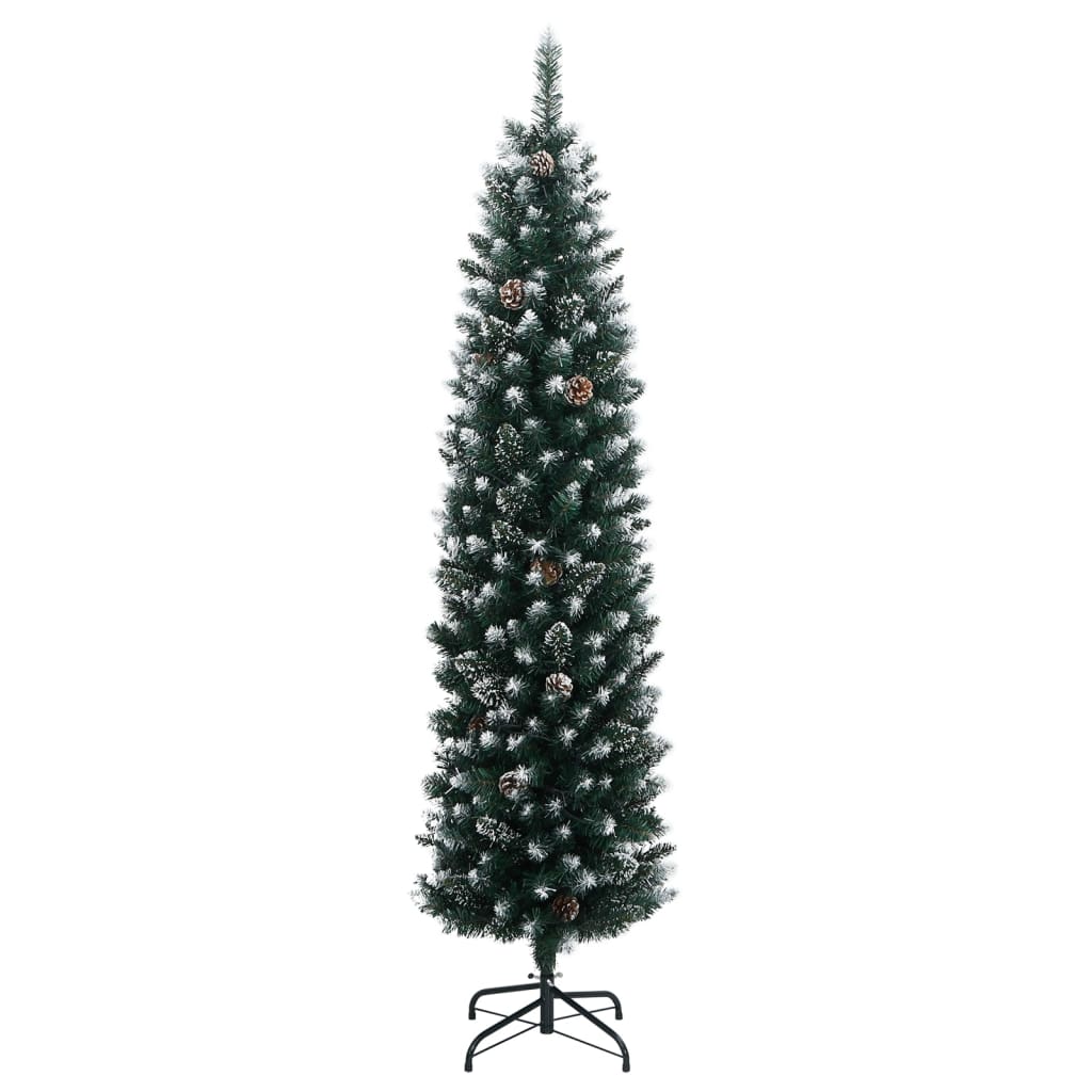 Χριστουγεννιάτικο Δέντρο Τεχνητό Slim με 150 LED 150 εκ.