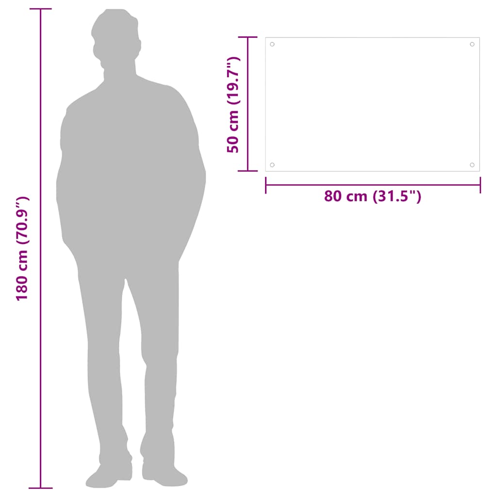 Πλάτες Κουζίνας 2 τεμ. Μαύρες 80x50 εκ. από Ψημένο Γυαλί - Pakobazaar