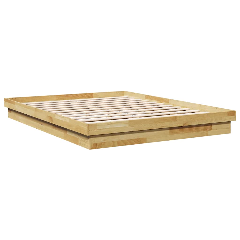 Πλαίσιο κρεβατιού χωρίς στρώμα 160x200 cm μασίφ ξύλο δρυς