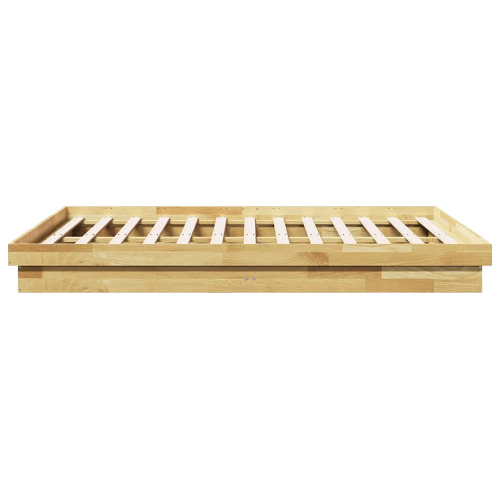 Πλαίσιο κρεβατιού χωρίς στρώμα 160x200 cm μασίφ ξύλο δρυς