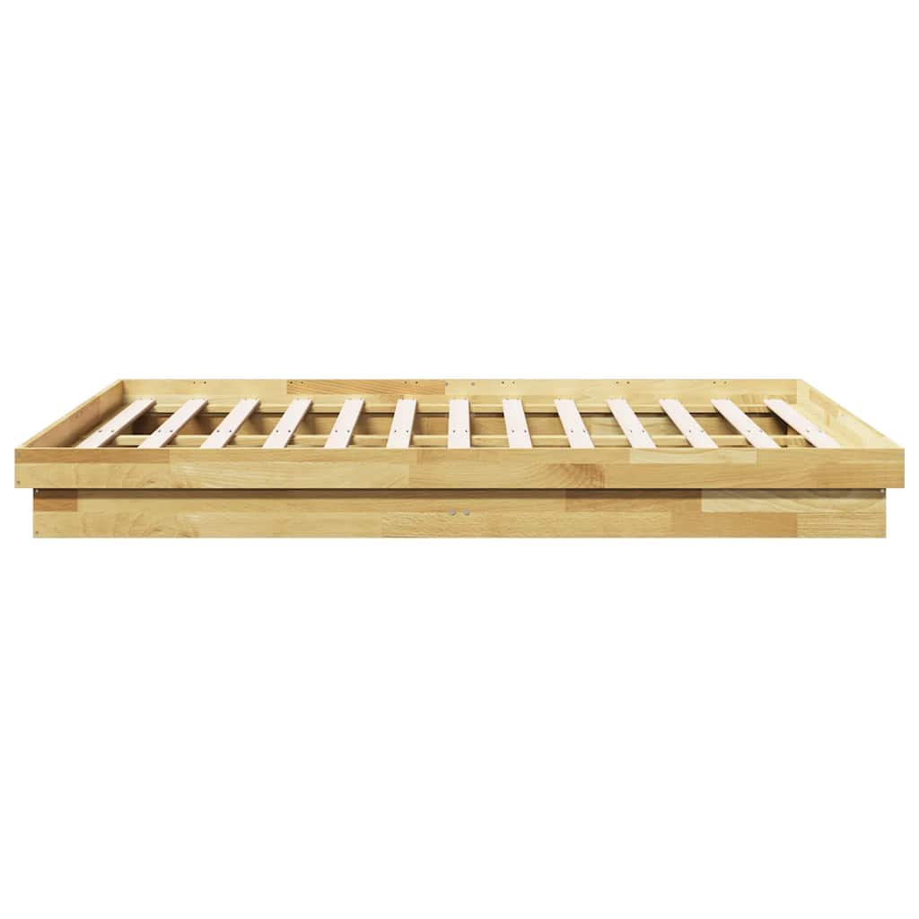 Πλαίσιο κρεβατιού χωρίς στρώμα 150x200 cm μασίφ ξύλο δρυς