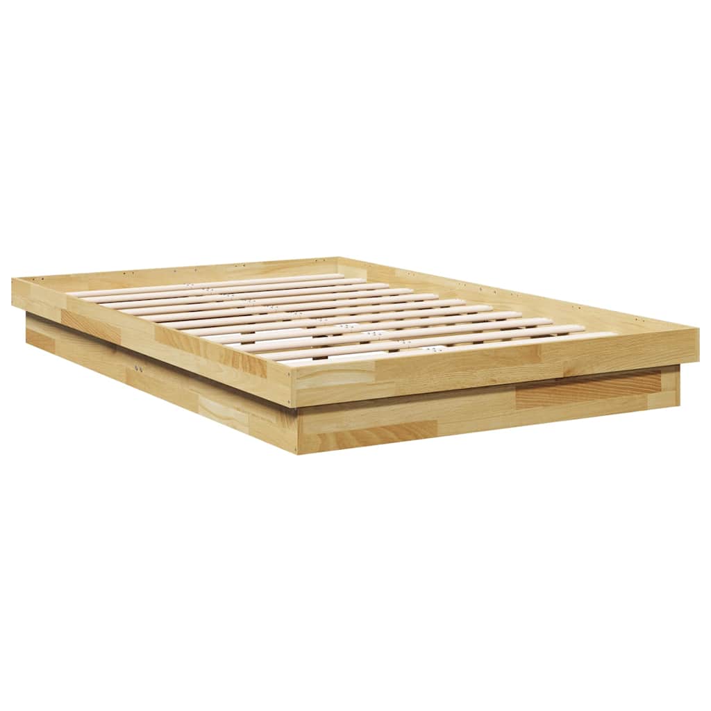 Πλαίσιο κρεβατιού χωρίς στρώμα 120x200 cm μασίφ ξύλο δρυς