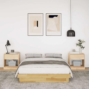 Πλαίσιο κρεβατιού χωρίς στρώμα 120x200 cm μασίφ ξύλο δρυς