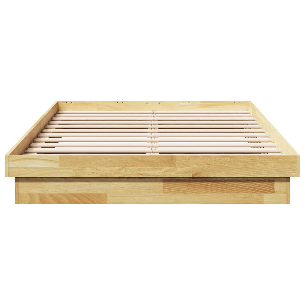 Πλαίσιο κρεβατιού χωρίς στρώμα 120x200 cm μασίφ ξύλο δρυς