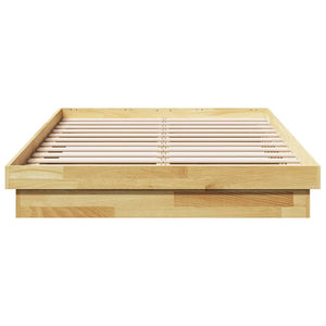 Πλαίσιο κρεβατιού χωρίς στρώμα 120x200 cm μασίφ ξύλο δρυς