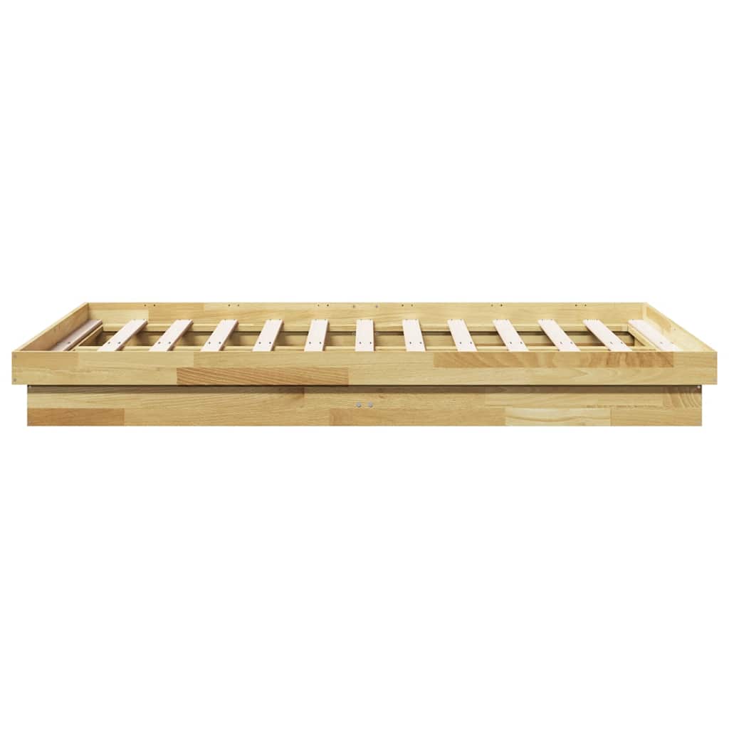 Πλαίσιο κρεβατιού χωρίς στρώμα 120x200 cm μασίφ ξύλο δρυς