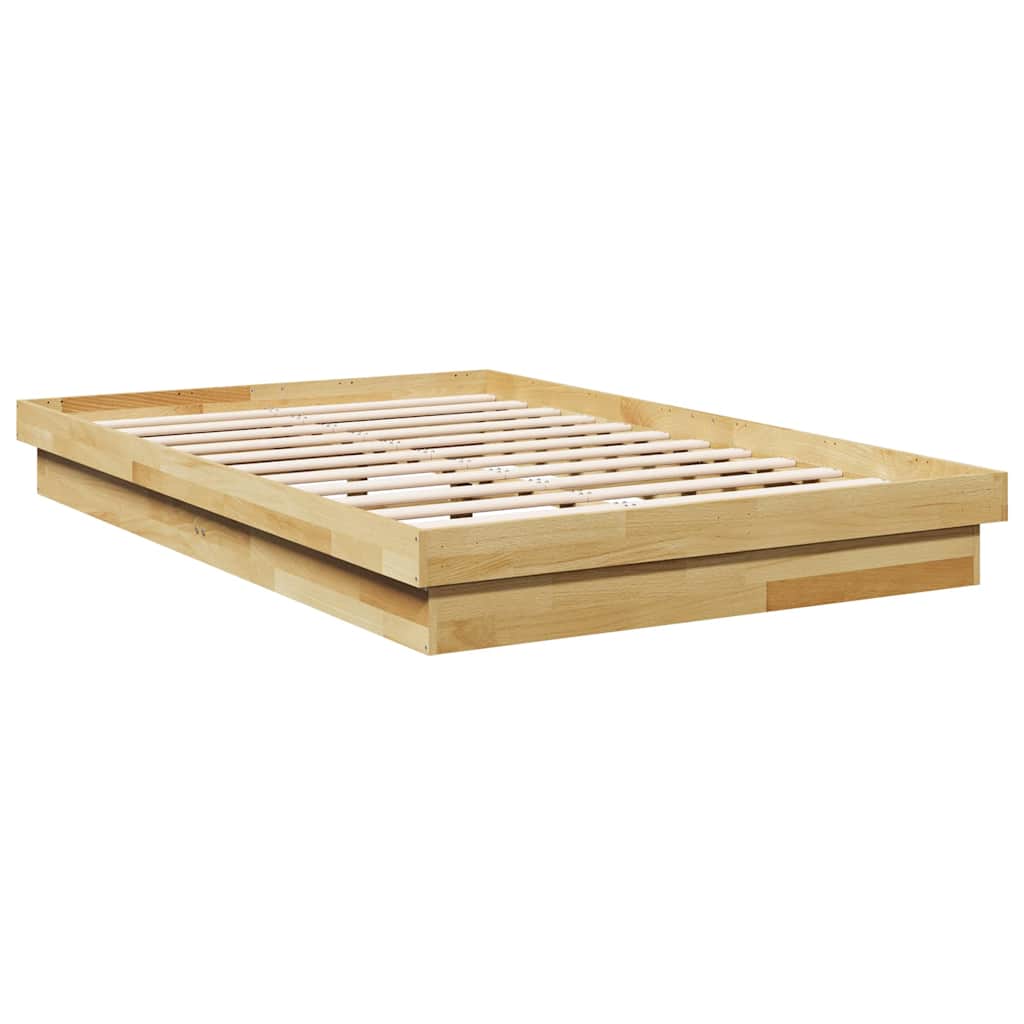 Πλαίσιο κρεβατιού χωρίς στρώμα 120x200 cm μασίφ ξύλο δρυς