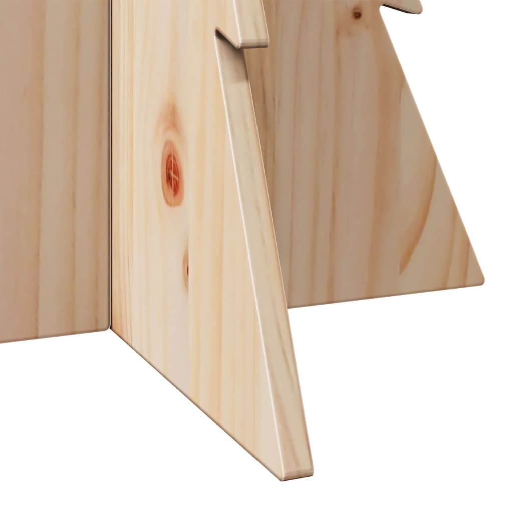 Χριστουγεννιάτικο Δέντρο Ξύλινο Διακόσμηση 80 εκ. Μασίφ Πεύκο