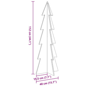 Χριστουγεννιάτικο Δέντρο Ξύλινο Διακόσμηση 112 εκ. Μασίφ Πεύκο