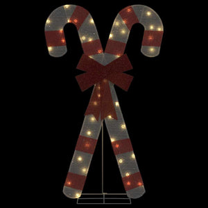 Χριστουγεννιάτικη Διακόσμηση Candy Cane 50 LED Ζεστό Λευκό
