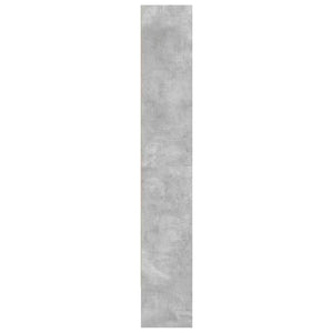 ντουλάπι βιβλίων  Γκρι μπετόν 80x30x189 cm Κατασκευασμένο ξύλο