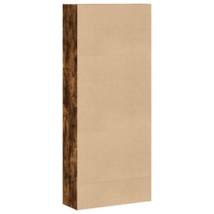 Ντουλάπι βιβλίων καπνιστή δρυς 80x30x189 cm Κατασκευασμένο ξύλο