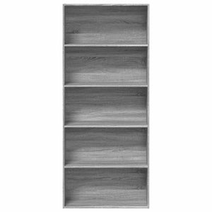 ντουλάπι βιβλίων  Γκρι Sonoma 80x30x189 cm Κατασκευασμένο ξύλο