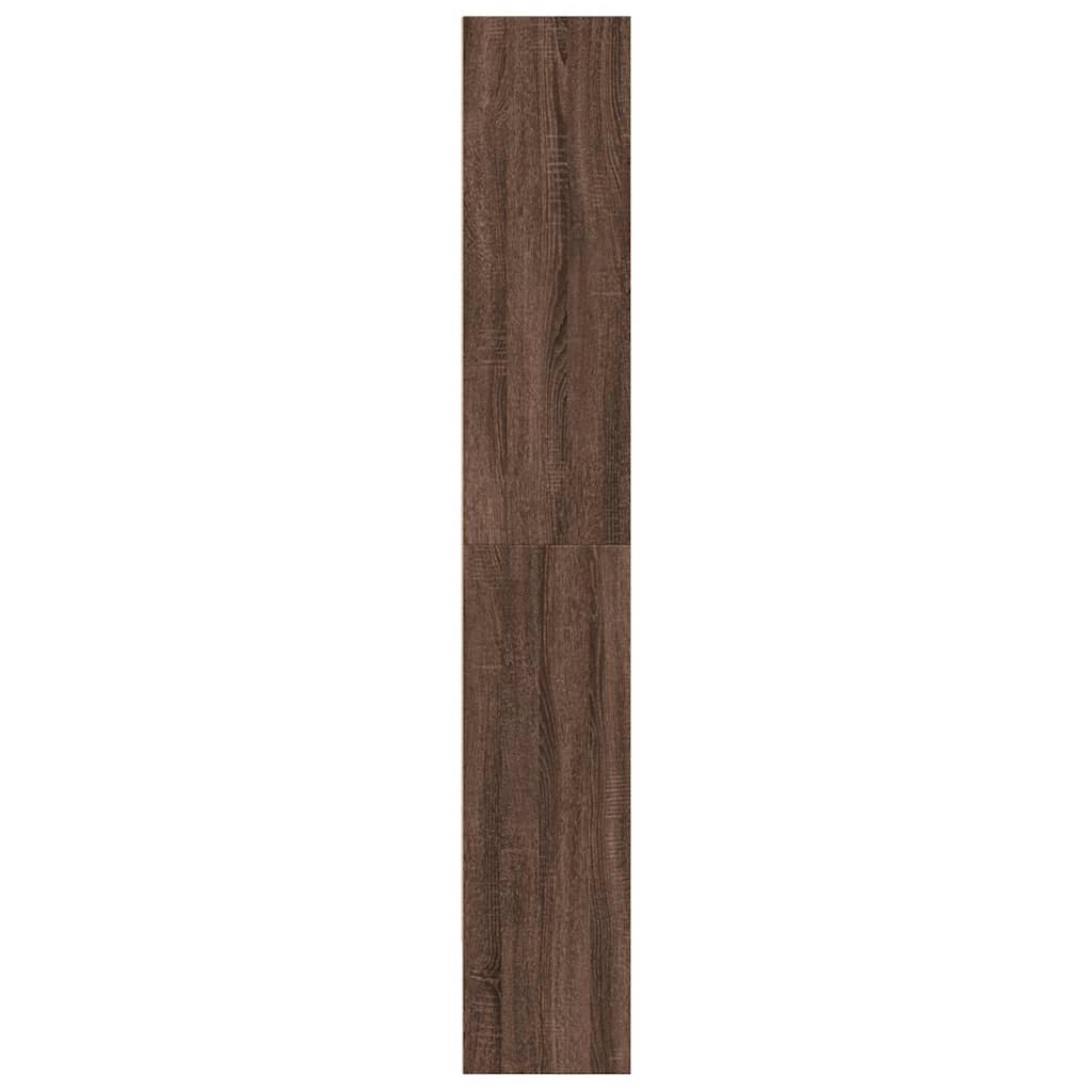 Ντουλάπι βιβλίων καφέ δρυς 80x30x189 cm Κατασκευασμένο ξύλο