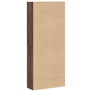 Ντουλάπι βιβλίων καφέ δρυς 80x30x189 cm Κατασκευασμένο ξύλο