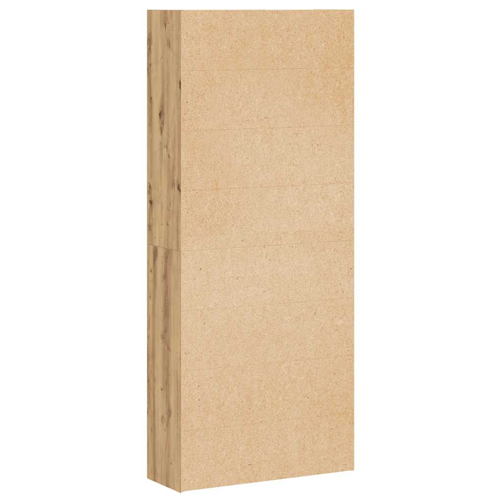 Βιβλιοθήκη Αρτισιανή Δρυς 80x30x189 εκ. από Επεξ. Ξύλο