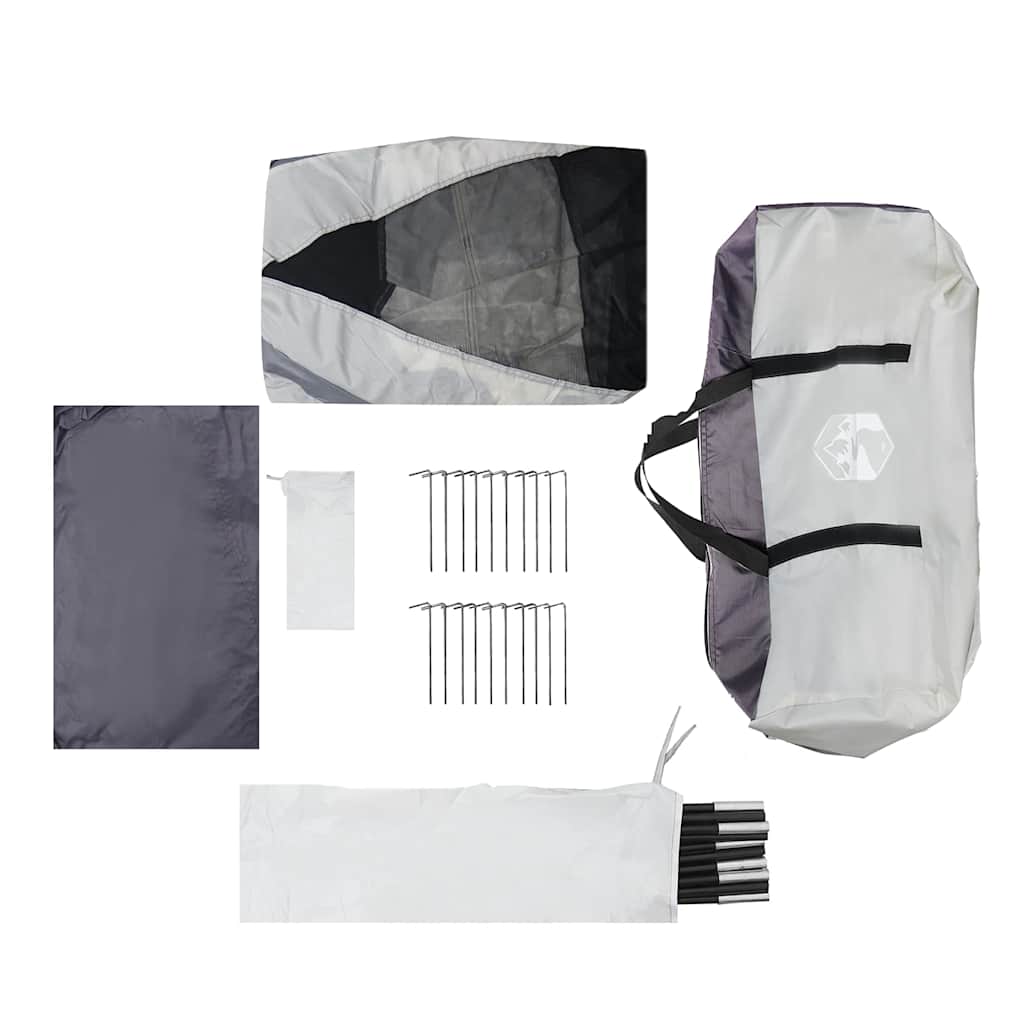 Σκηνή πισίνας  αφαιρούμενη μύγα & Τοίχοι ματιών Γκρι 612x612 cm